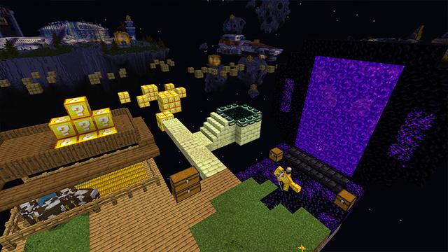Screenshot of the Minecraft Bedrock Marketplace product ONE BLOCK [?] created by RareLoot.