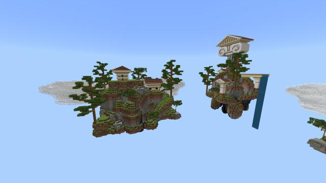 Screenshot of the Minecraft Bedrock Marketplace product One Block Bedwars created by RareLoot.