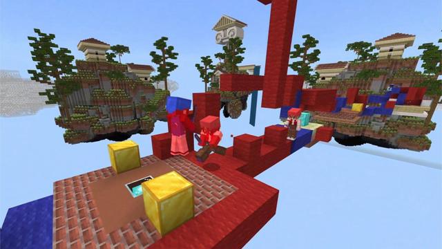 Screenshot of the Minecraft Bedrock Marketplace product One Block Bedwars created by RareLoot.