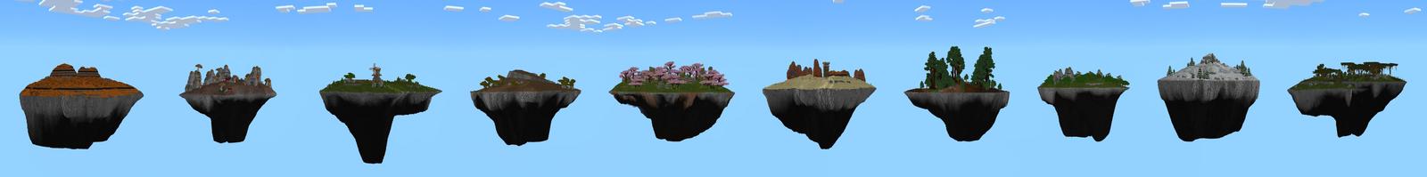 Panorama of the Minecraft Bedrock Marketplace product One Block created by RareLoot.