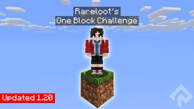 Thumbnail of the Minecraft Bedrock Marketplace product One Block created by RareLoot.