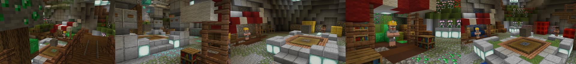 Panorama of the Minecraft Bedrock Marketplace product Ore Clicker created by RareLoot.