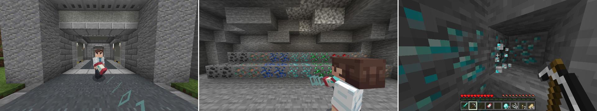 Panorama of the Minecraft Bedrock Marketplace product Ore Detector created by RareLoot.