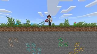 Screenshot of the Minecraft Bedrock Marketplace product Ore Detector created by RareLoot.