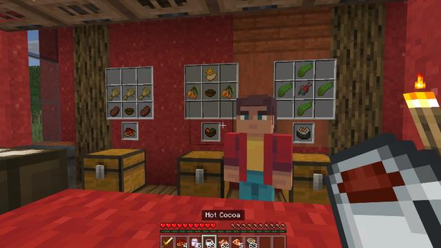 Screenshot of the Minecraft Bedrock Marketplace product Overpowered Food created by RareLoot.