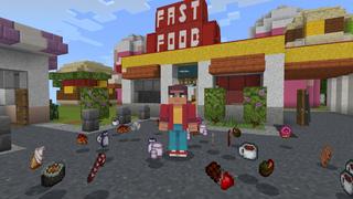 Screenshot of the Minecraft Bedrock Marketplace product Overpowered Food created by RareLoot.