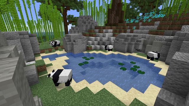 Screenshot of the Minecraft Bedrock Marketplace product Panda Island created by RareLoot.