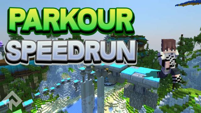 Thumbnail of the Minecraft Bedrock Marketplace product Parkour Speedrun created by RareLoot.