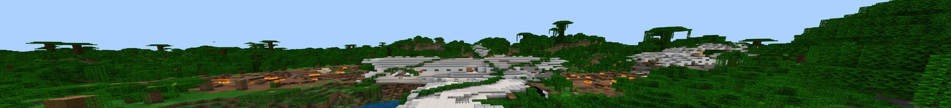 Panorama of the Minecraft Bedrock Marketplace product Plane Crash Survival created by RareLoot.