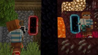 Screenshot of the Minecraft Bedrock Marketplace product PORTAL UNLIMITED created by RareLoot.