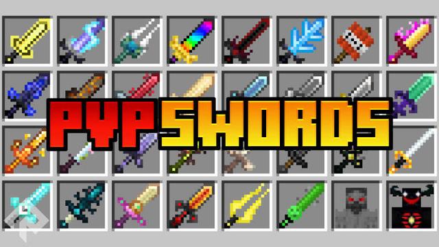 Thumbnail of the Minecraft Bedrock Marketplace product PvP Swords created by RareLoot.