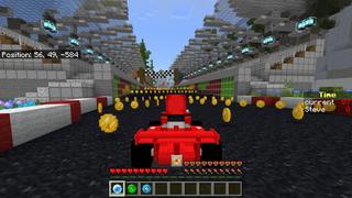 Screenshot of the Minecraft Bedrock Marketplace product Racing Cars created by RareLoot.