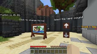 Screenshot of the Minecraft Bedrock Marketplace product Racing Cars created by RareLoot.