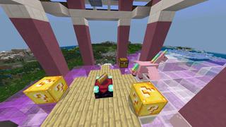 Screenshot of the Minecraft Bedrock Marketplace product Rainbow Castle created by RareLoot.