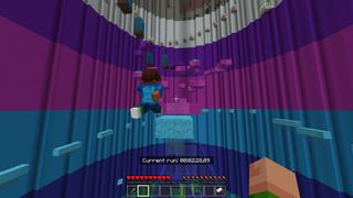 Screenshot of the Minecraft Bedrock Marketplace product Rainbow Parkour Tower created by RareLoot.