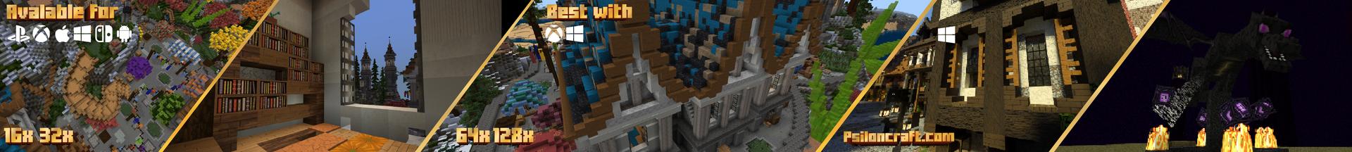 Panorama of the Minecraft Bedrock Marketplace product ReBlocks created by RareLoot.