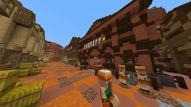 Screenshot of the Minecraft Bedrock Marketplace product Red Block Redemption created by RareLoot.