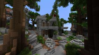 Screenshot of the Minecraft Bedrock Marketplace product Red Flying Fortress created by RareLoot.