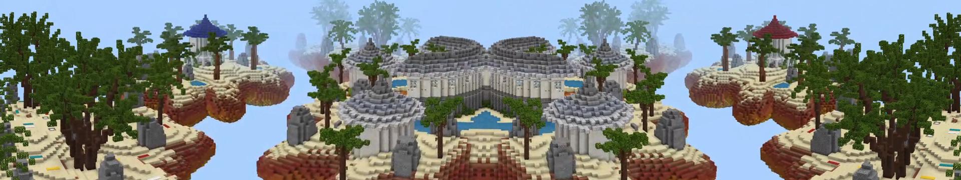 Panorama of the Minecraft Bedrock Marketplace product Resort Bedwars created by RareLoot.