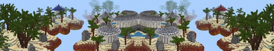 Panorama of the Minecraft Bedrock Marketplace product Resort Bedwars created by RareLoot.