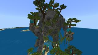 Screenshot of the Minecraft Bedrock Marketplace product Rock Golem Island created by RareLoot.