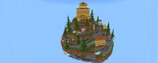 Panorama of the Minecraft Bedrock Marketplace product Roman Skyblock created by RareLoot.