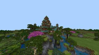 Screenshot of the Minecraft Bedrock Marketplace product Samurai Palace created by RareLoot.