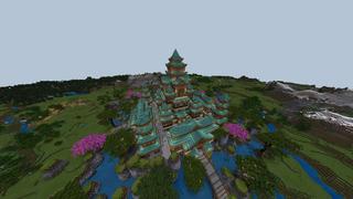 Screenshot of the Minecraft Bedrock Marketplace product Samurai Palace created by RareLoot.