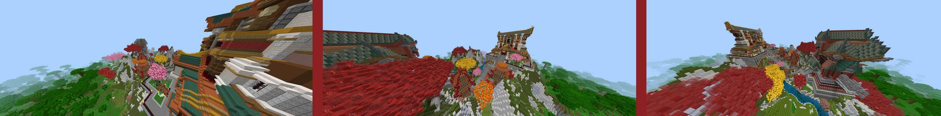 Panorama of the Minecraft Bedrock Marketplace product Samurai's Temple created by RareLoot.