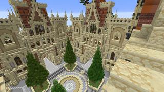 Screenshot of the Minecraft Bedrock Marketplace product Sandstone Castle created by RareLoot.