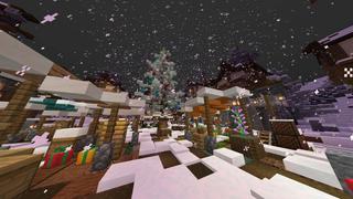 Screenshot of the Minecraft Bedrock Marketplace product Santa's Village created by RareLoot.