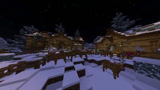 Screenshot of the Minecraft Bedrock Marketplace product Santa's Village created by RareLoot.