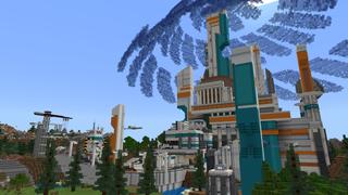 Screenshot of the Minecraft Bedrock Marketplace product Sci-Fi Base created by RareLoot.