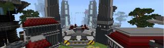 Panorama of the Minecraft Bedrock Marketplace product Sci Fi Skyblock created by RareLoot.