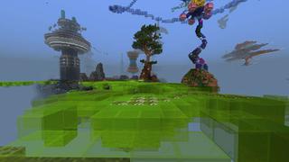 Screenshot of the Minecraft Bedrock Marketplace product Sci Fi Skyblock created by RareLoot.