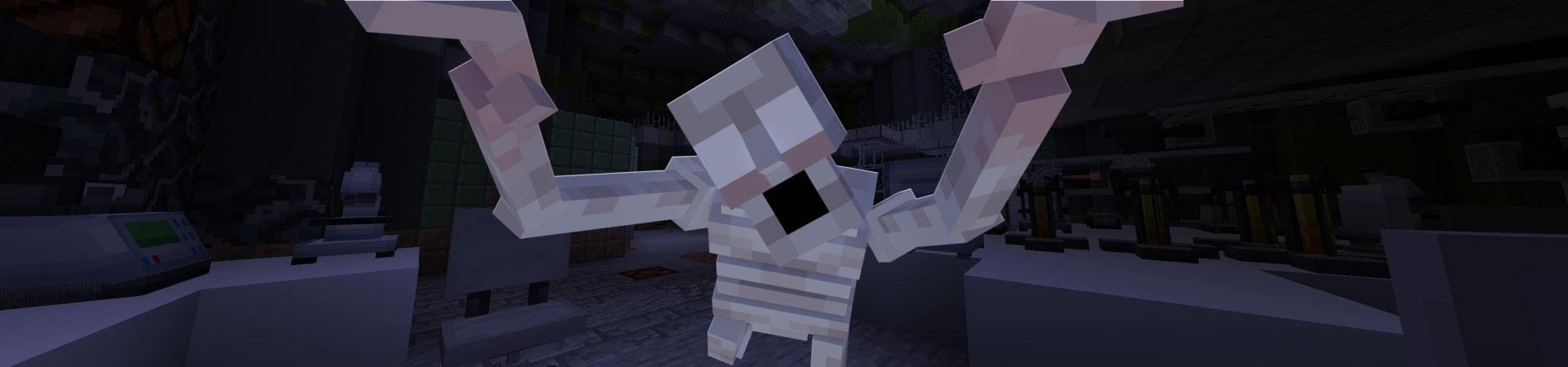 Panorama of the Minecraft Bedrock Marketplace product SCP Escape Room created by RareLoot.