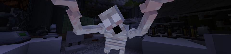 Panorama of the Minecraft Bedrock Marketplace product SCP Escape Room created by RareLoot.