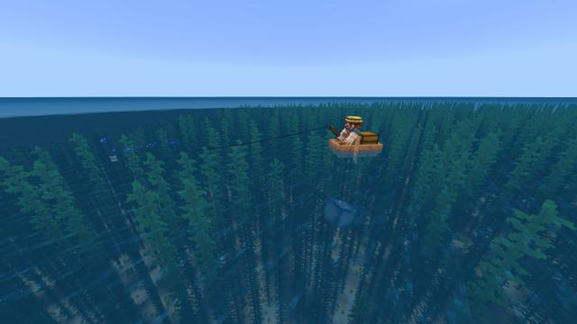 Screenshot of the Minecraft Bedrock Marketplace product Seablock created by RareLoot.