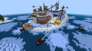 Screenshot of the Minecraft Bedrock Marketplace product Secret Iceberg Base created by RareLoot.