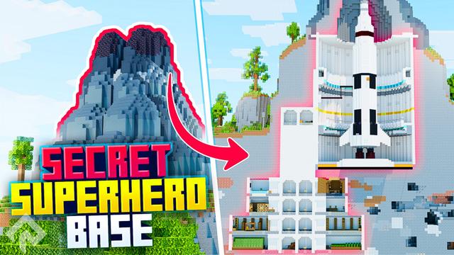 Thumbnail of the Minecraft Bedrock Marketplace product Secret Superhero Base created by RareLoot.