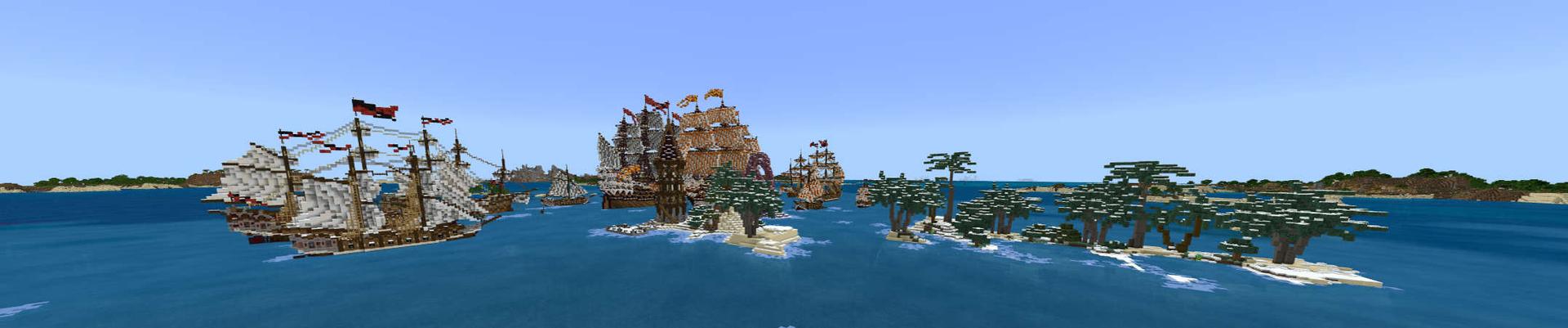Panorama of the Minecraft Bedrock Marketplace product Ship Ahoy created by RareLoot.