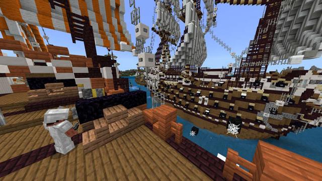 Screenshot of the Minecraft Bedrock Marketplace product Ship Ahoy created by RareLoot.