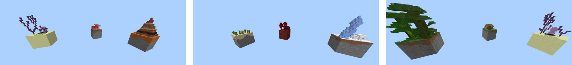 Panorama of the Minecraft Bedrock Marketplace product Single Chunk Skyblock created by RareLoot.