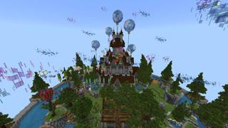 Screenshot of the Minecraft Bedrock Marketplace product Sky Castle - Parkour created by RareLoot.