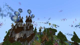 Screenshot of the Minecraft Bedrock Marketplace product Sky Castle - Parkour created by RareLoot.