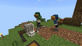 Screenshot of the Minecraft Bedrock Marketplace product Sky Factory created by RareLoot.