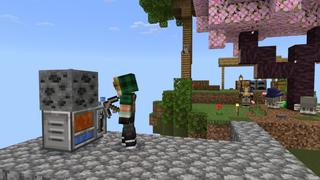 Screenshot of the Minecraft Bedrock Marketplace product Sky Factory created by RareLoot.