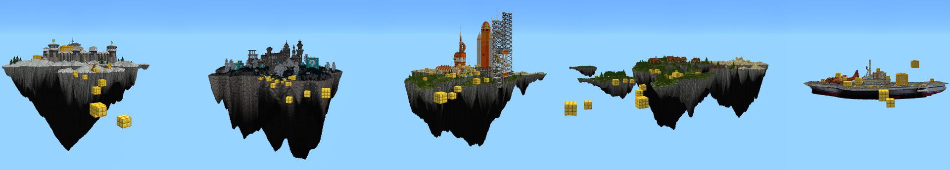 Panorama of the Minecraft Bedrock Marketplace product Skyblock [?] created by RareLoot.