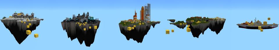 Panorama of the Minecraft Bedrock Marketplace product Skyblock [?] created by RareLoot.