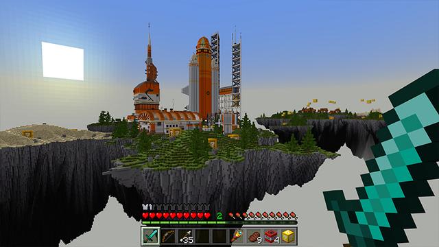 Screenshot of the Minecraft Bedrock Marketplace product Skyblock [?] created by RareLoot.